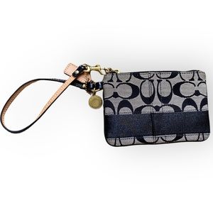 Coach Early 2000s Black Wristlet